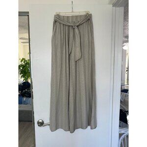 Gilli Waist-Tie Wide-Leg Dress Pants – Medium, Tan/Olive, Gently Used
